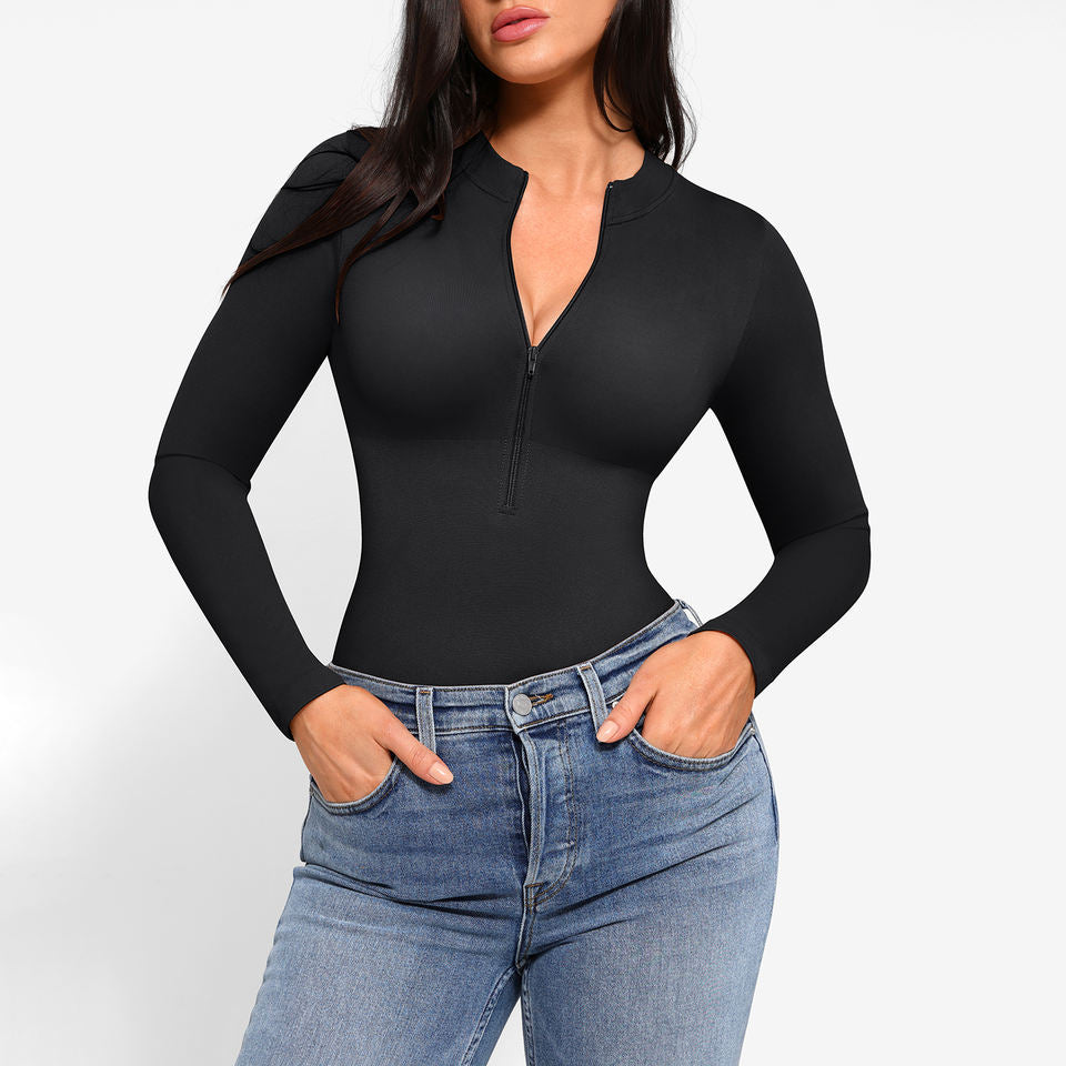 Sculpted Silhouette Long Sleeve Bodysuit